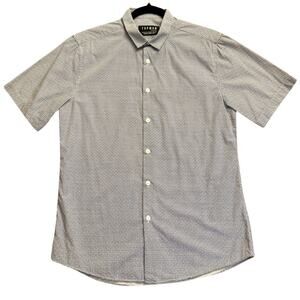 Topman Geometric Printed Button Up Shirt Size M